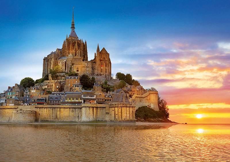 Đảo Mont Saint - Michel độc đáo ở Pháp. Ảnh: Internet